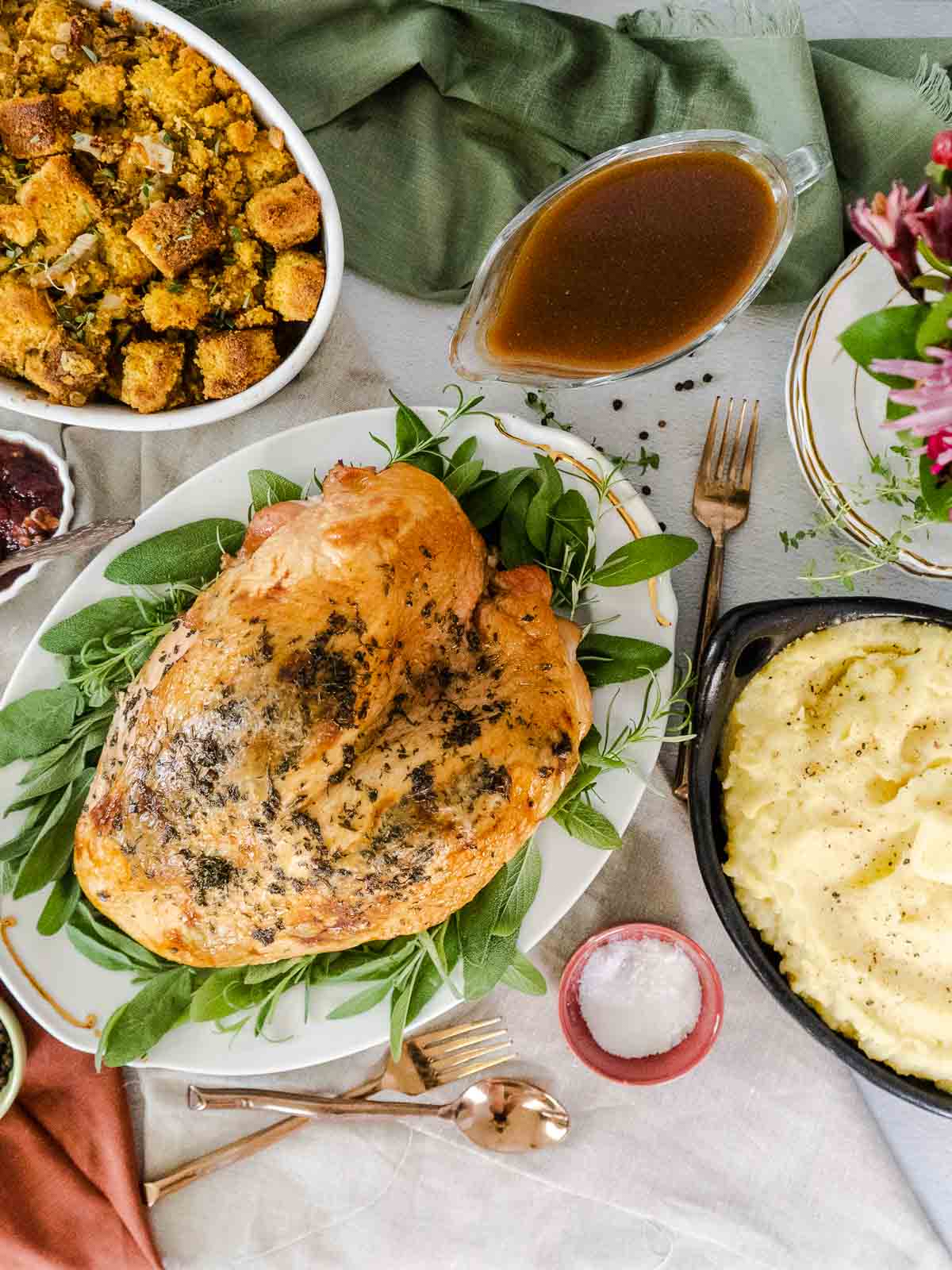 A Traditional Easy Thanksgiving Dinner Menu For 4 - An Edible Mosaic™